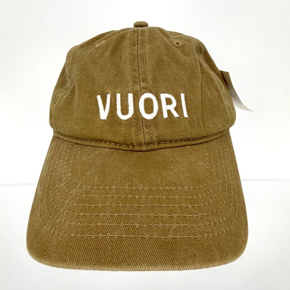 Vuori Ball Cap Camel Tan Unisex One Size Adjustable Cotton Hat NWT